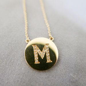 Jennifer Mayer Initial Necklace 'M'